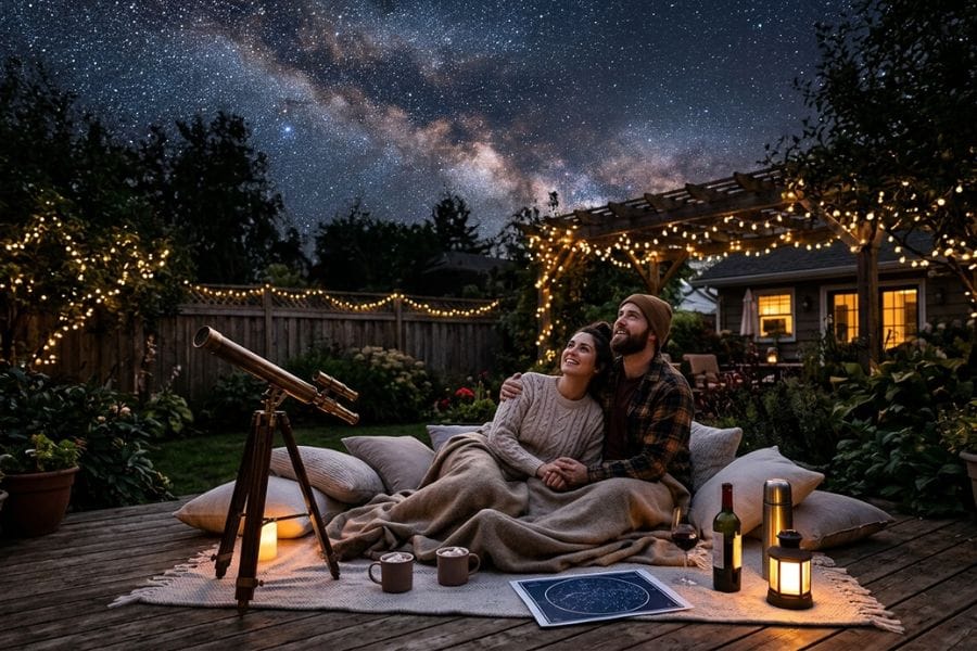 Backyard Stargazing Night date ideas