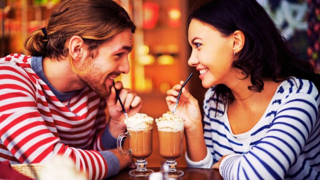 cafe hopping date night couple coffee