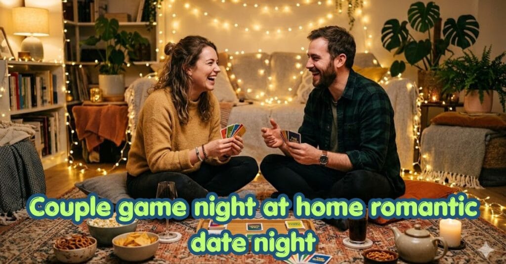 couple game night at home romantic date night