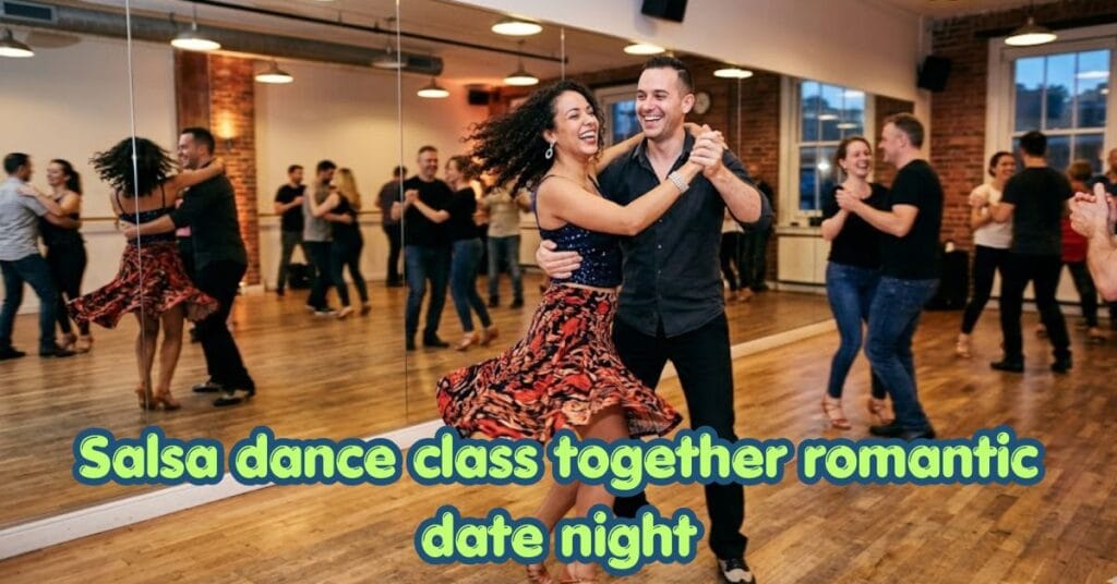 couple taking salsa dance class together romantic date night activity