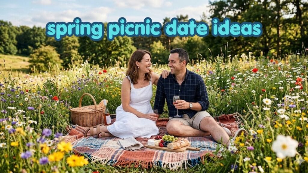 Romantic spring picnic date idea for couples